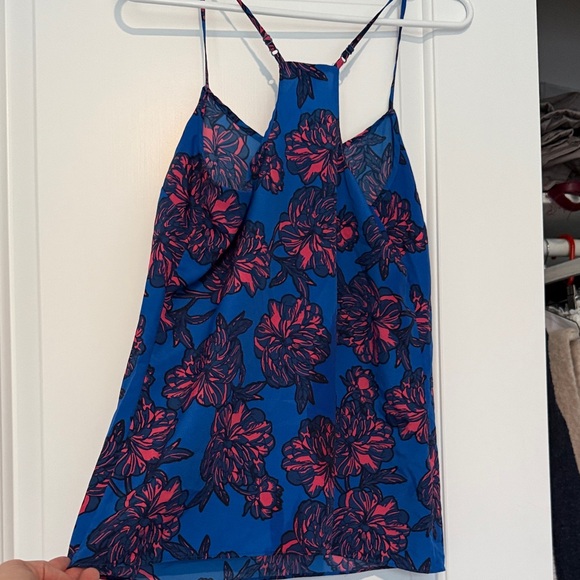 J. Crew Blue and Pink Floral Camisole - Picture 3 of 3